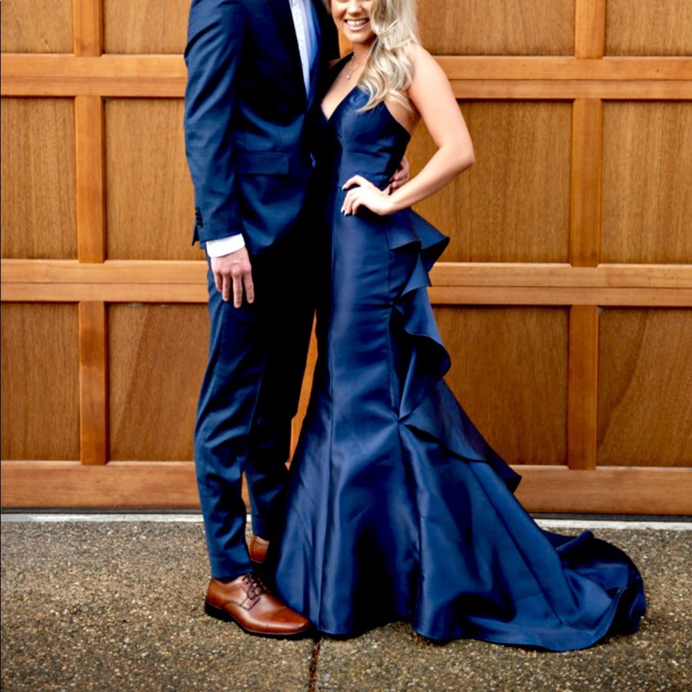 NAVY PROM DRESS